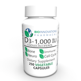 Vitamin D3, 1,000IU (25micrograms) 250 capsules GreenVits