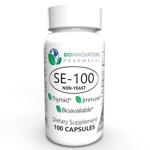 SE-100 Selenium 100 Micrograms (Yeast Free), 100 Tiny Soft Capsules GreenVits