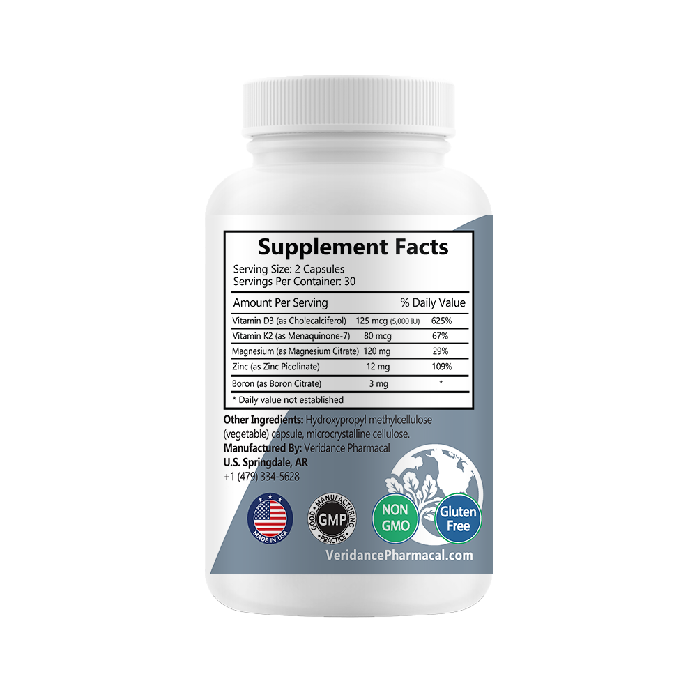 Advanced D3 Plus – Vitamin D3 with Key Co-factors