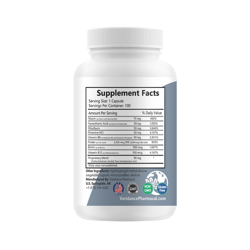 B-Complete Vitamin B Complex – 100 Vegetable Capsules
