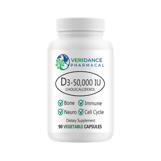 Vitamin D3 50,000 IU (1250mcg) – 90 Vegetable Capsules