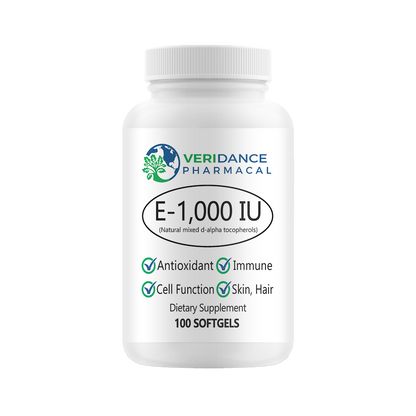 Vitamin E 1000 IU – 100 Softgels, Bio-E Formula