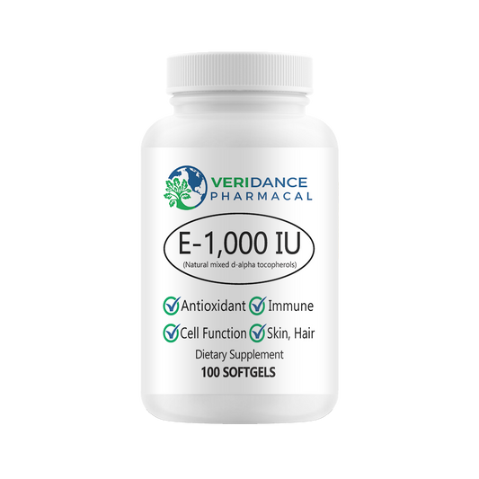 Vitamin E 1000 IU – 100 Softgels, Bio-E Formula