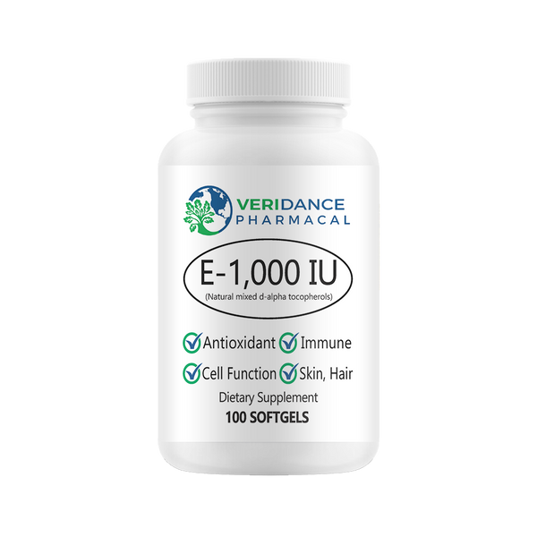 Vitamin E 1000 IU – 100 Softgels, Bio-E Formula