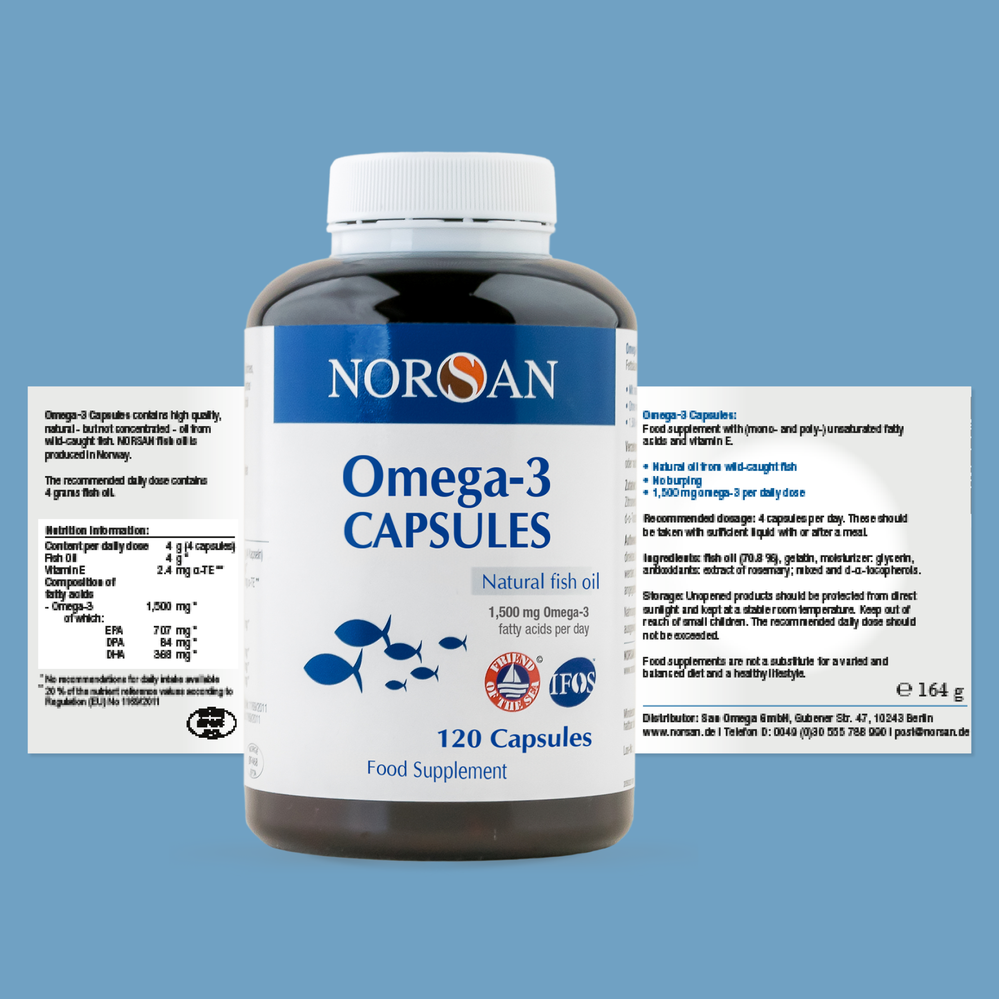 Norsan Omega-3 Fish Oil – 120 Natural Capsules