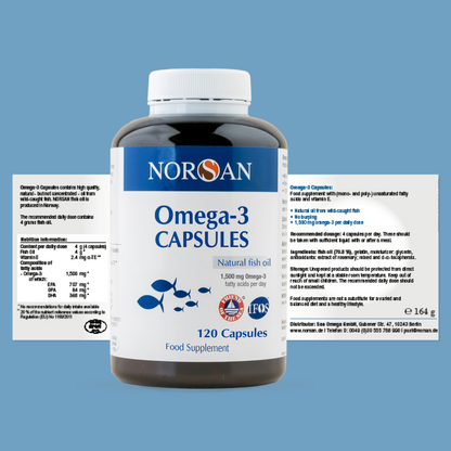 Norsan Omega-3 Fish Oil – 120 Natural Capsules