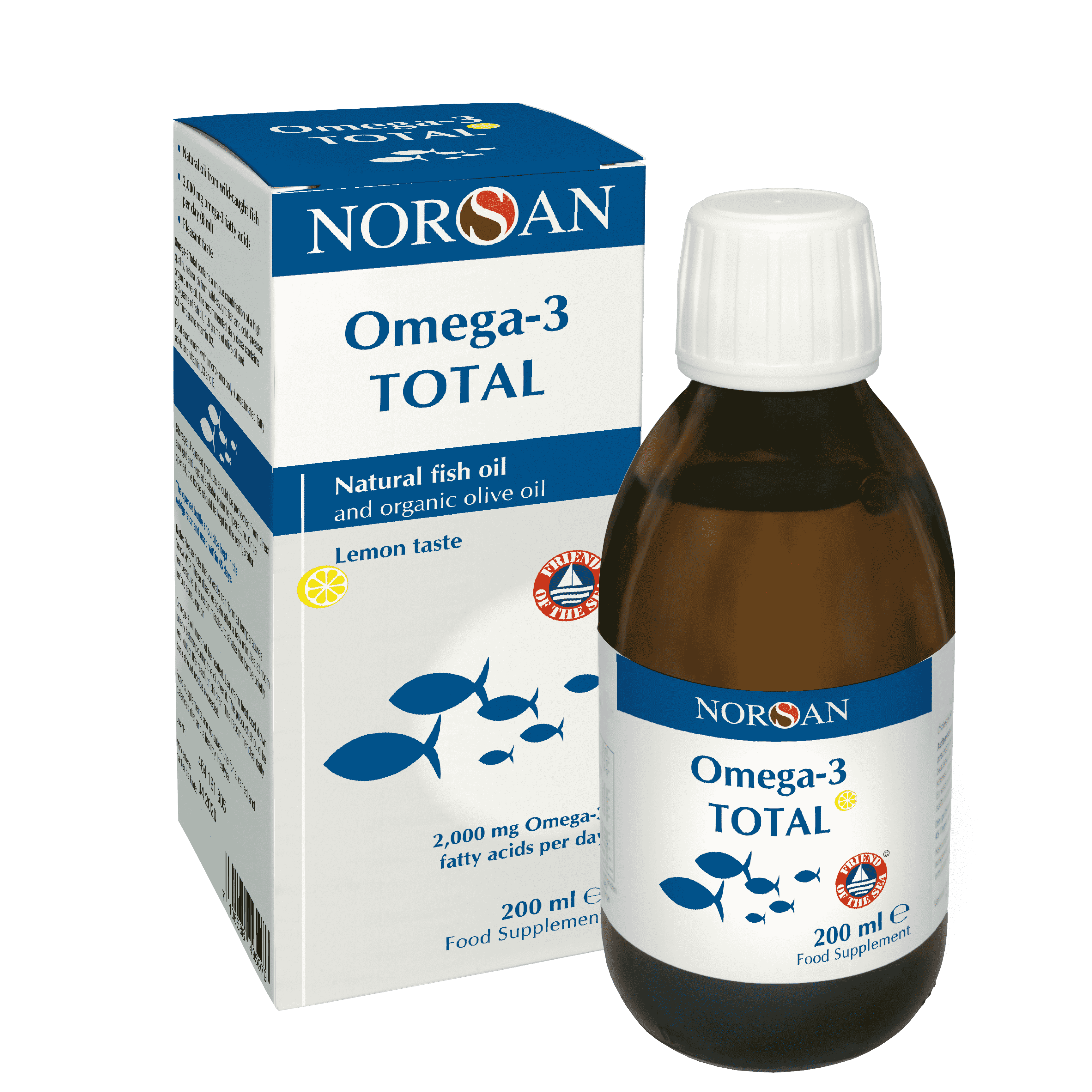 Norsan Omega-3 Fish Oil 200ml – Natural Lemon Taste