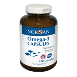 Norsan Omega-3 Capsules, Natural Fish Oil, 120 capsules