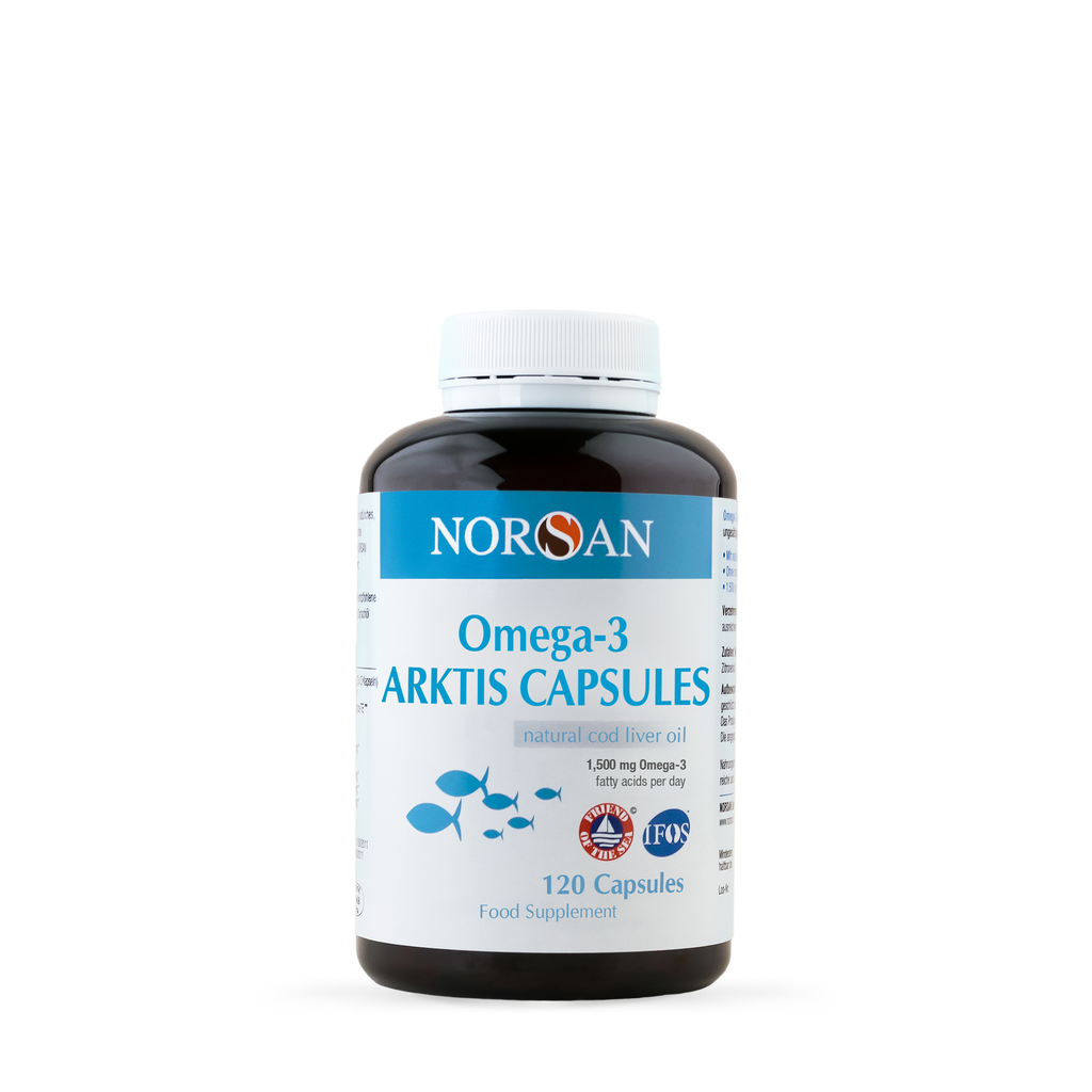Norsan ARKTIS Cod Liver Oil – 120 Omega-3 Capsules