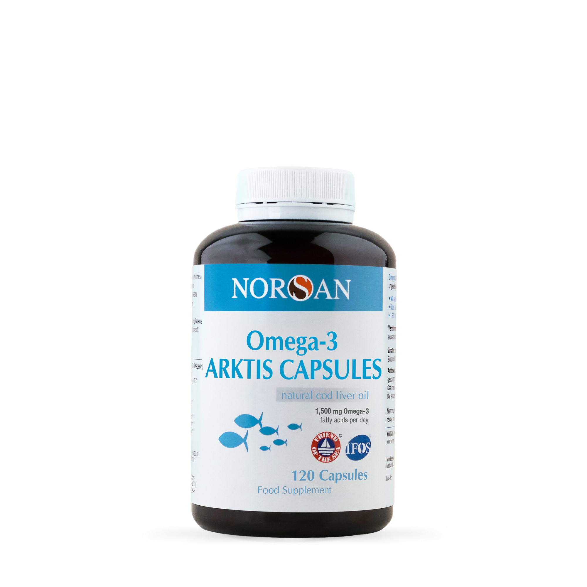 Norsan ARKTIS Cod Liver Oil – 120 Omega-3 Capsules