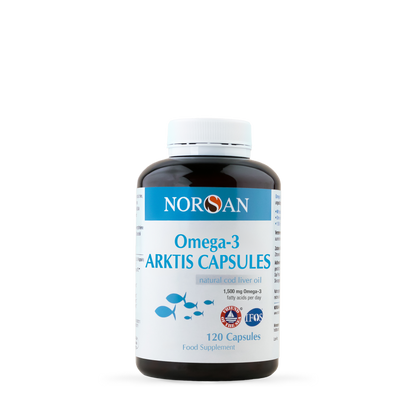 Norsan ARKTIS Cod Liver Oil – 120 Omega-3 Capsules