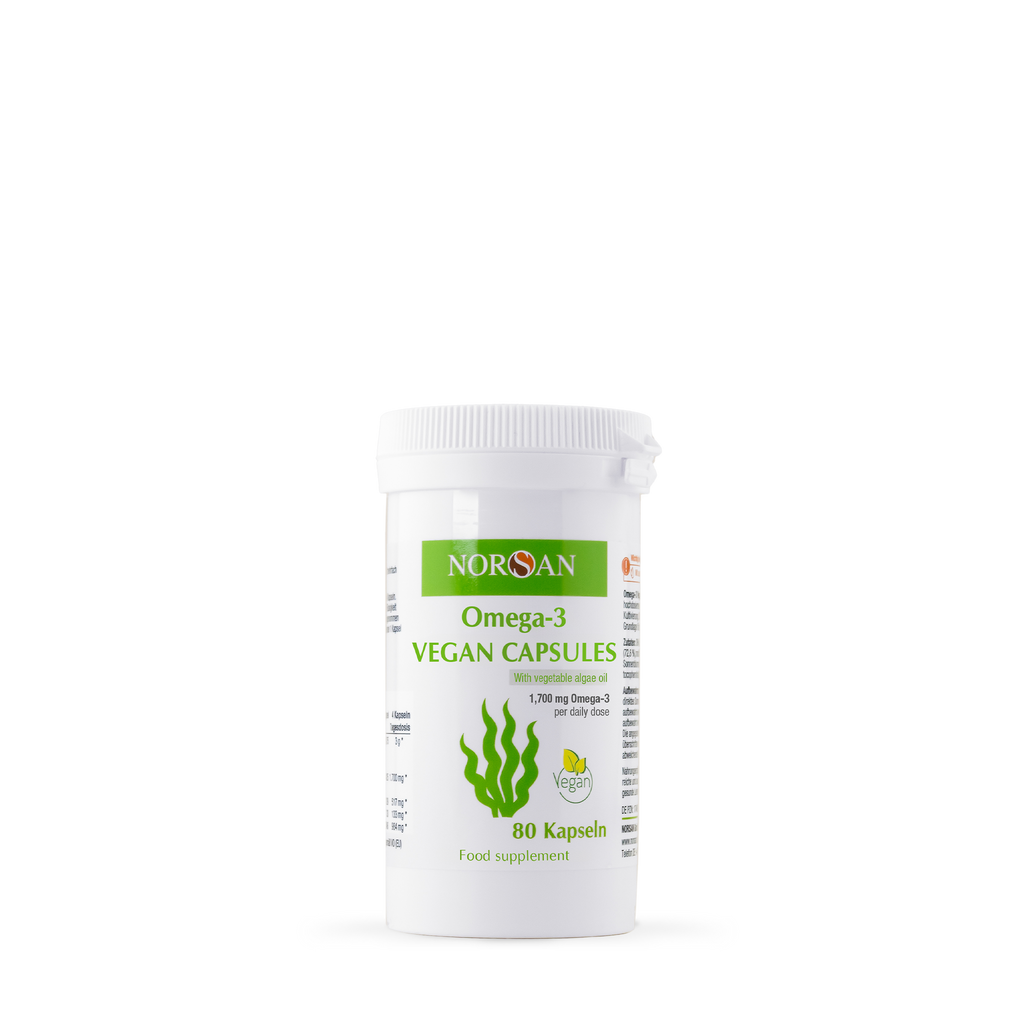 Norsan Omega-3 Vegan - High EPA & DHA - 80 Capsules