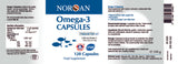 Norsan Omega-3 Capsules, Natural Fish Oil, 120 capsules