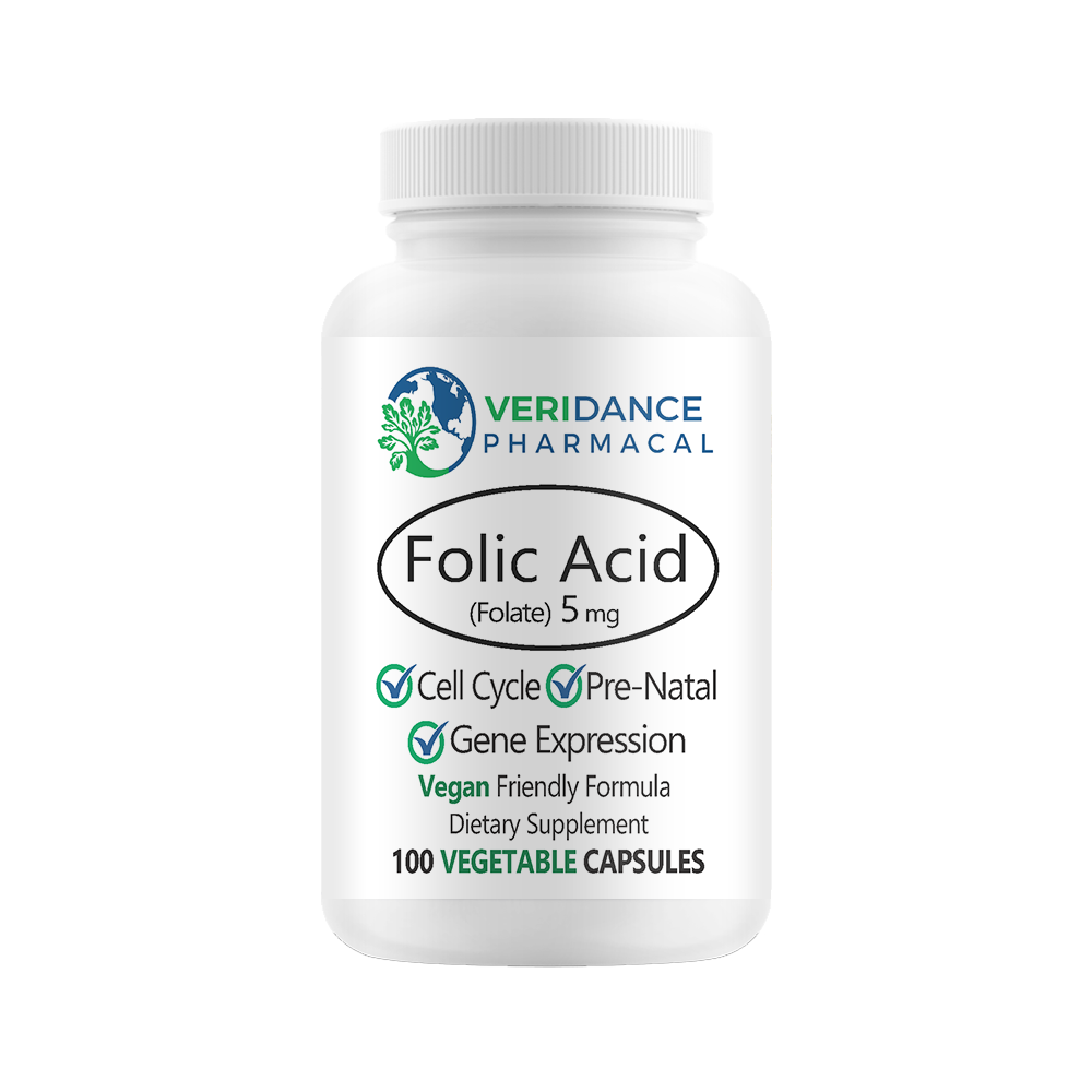 Folic Acid 5mg – 100 Soft Vegetable Capsules