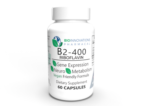 Vitamin B2 Riboflavin, 400 mg, 60 vegetable capsules GreenVits