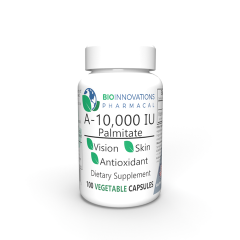 Vitamin A, 10,000 IU, 100 vegetable capsules GreenVits
