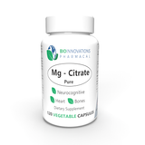 Magnesium Citrate, 100 mg, ultra-pure, 120 small soft vegetable capsules GreenVits