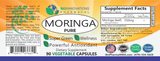 Moringa, 90 Pure Vegetable Capsules, 550 mg GreenVits